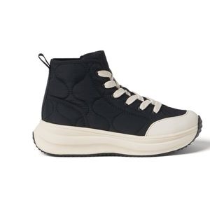 Zara kids quilted high top sneakers size 3 1/2 8.8 inches